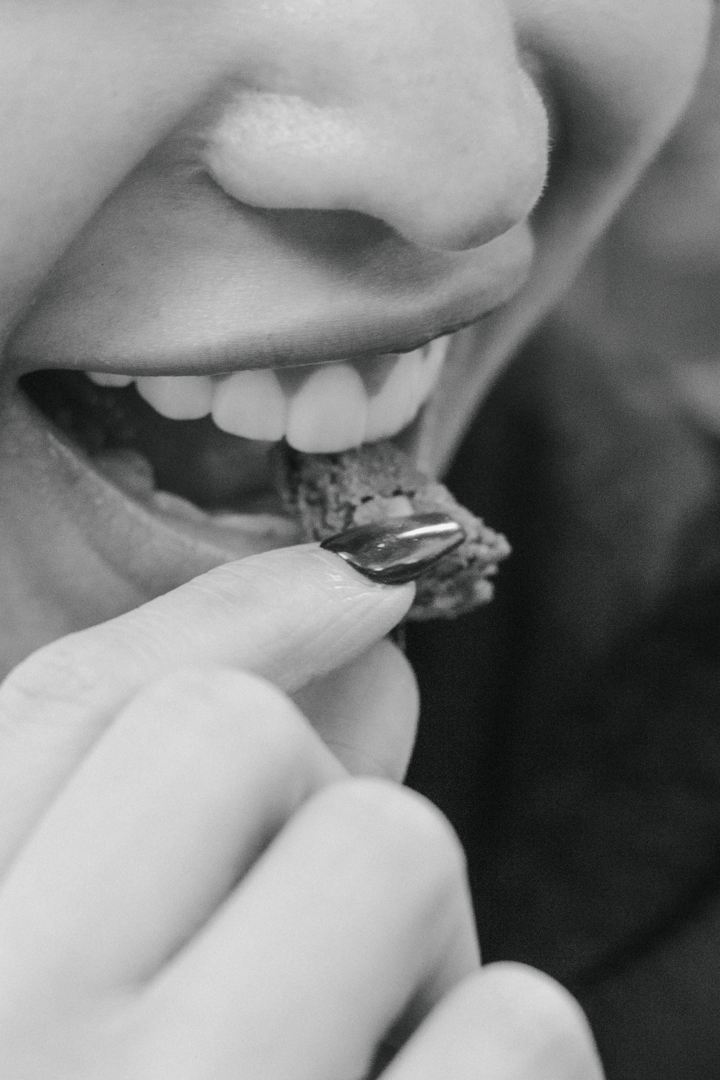 Someone eating a chookie from Metanoia Foods Vancouver